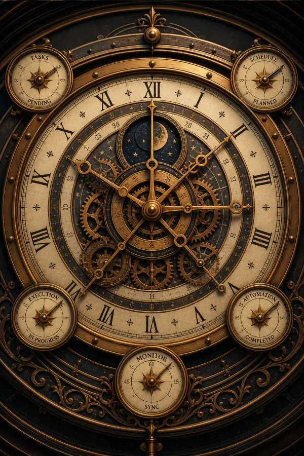 Python task scheduling system with cron jobs and background workers
