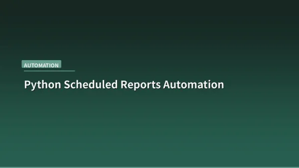 A terminal window showing Python script output with report generation logs and email delivery status