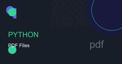 Working with PDF Files in Python